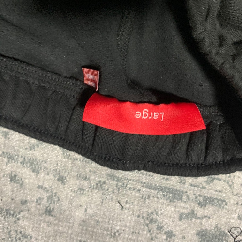 Supreme Logo Sweatpants Mens Large Black Excellent Big Logo Fleece Joggers - Picture 5 of 7